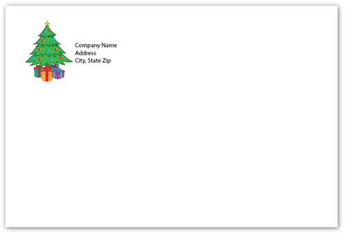 Envelope - Christmas Tree - Standard Return Address