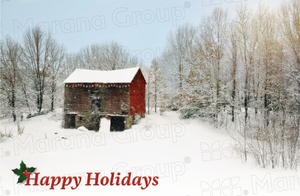 Holiday Card - Barn (30 Count Cards and Blank Envelopes)