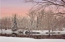 Load image into Gallery viewer, Holiday Card - Winter Sunset (30 Count Cards and Blank Envelopes)